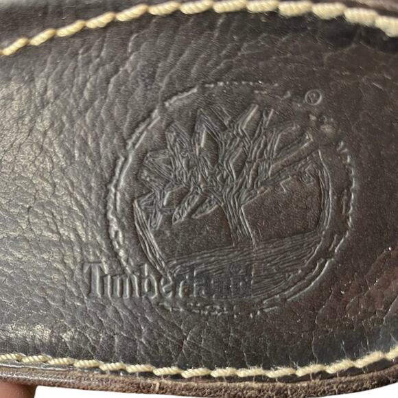 TIMBERLAND Brown Leather Thong Chain Detail ‎ Sandals Size 8 - Picture 6 of 8